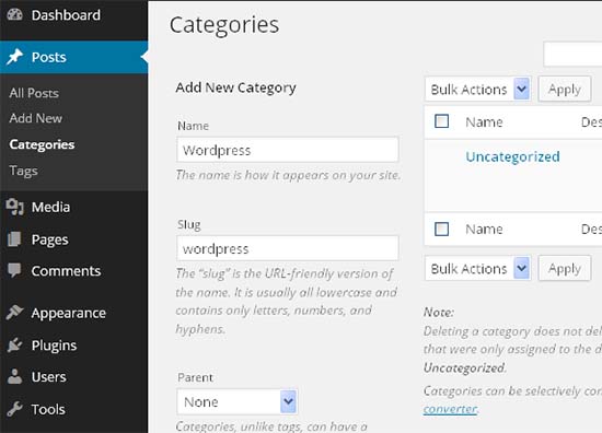 CARA UNTUK MEMBUAT KATEGORI DAN MENGGUNAKAN KATEGORI DI WORDPRESS